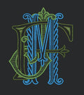 Decorative Mjf Emblem Embroidery Design