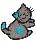 Cat Embroidery Design