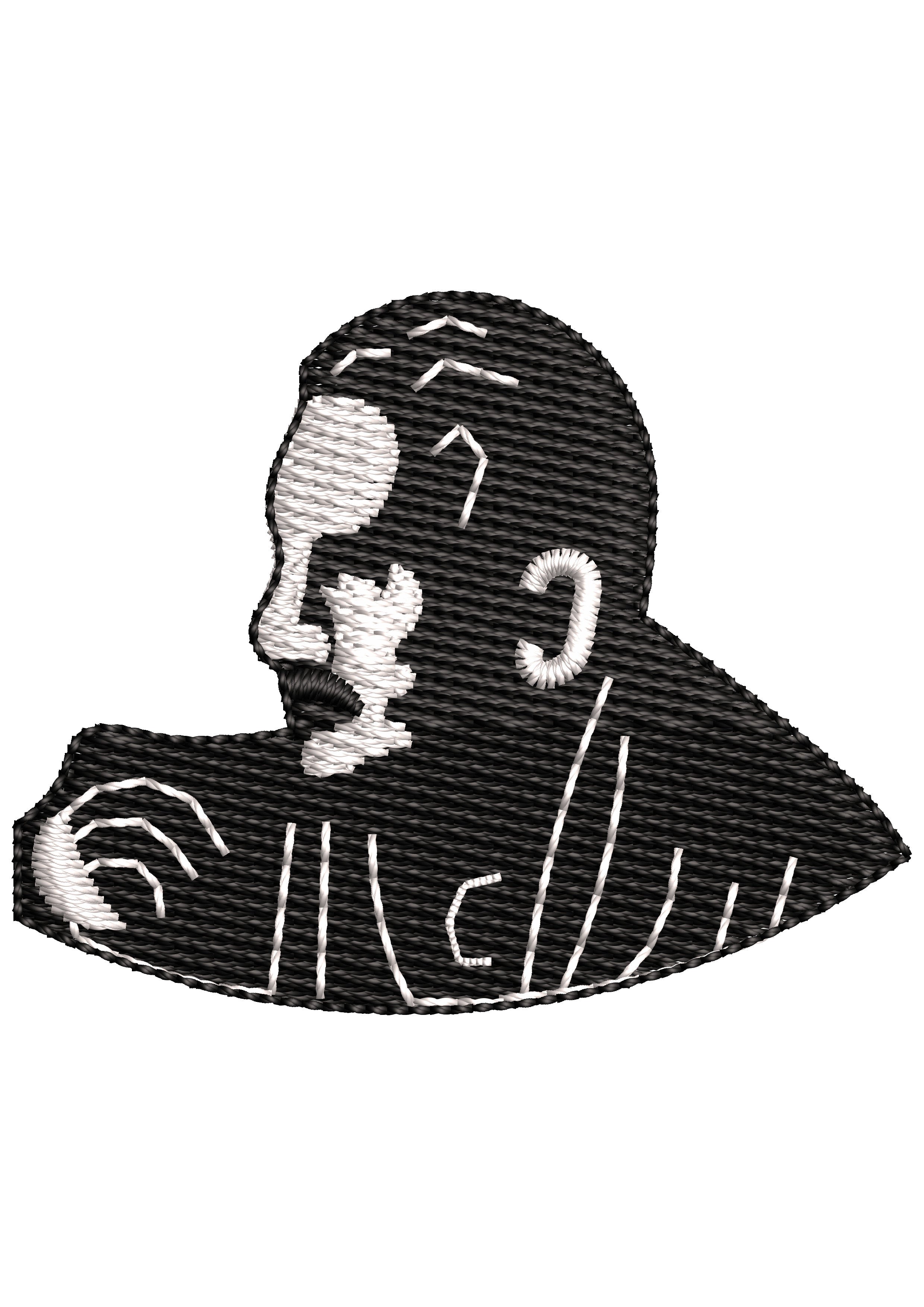 Man of Peace Embroidery Design