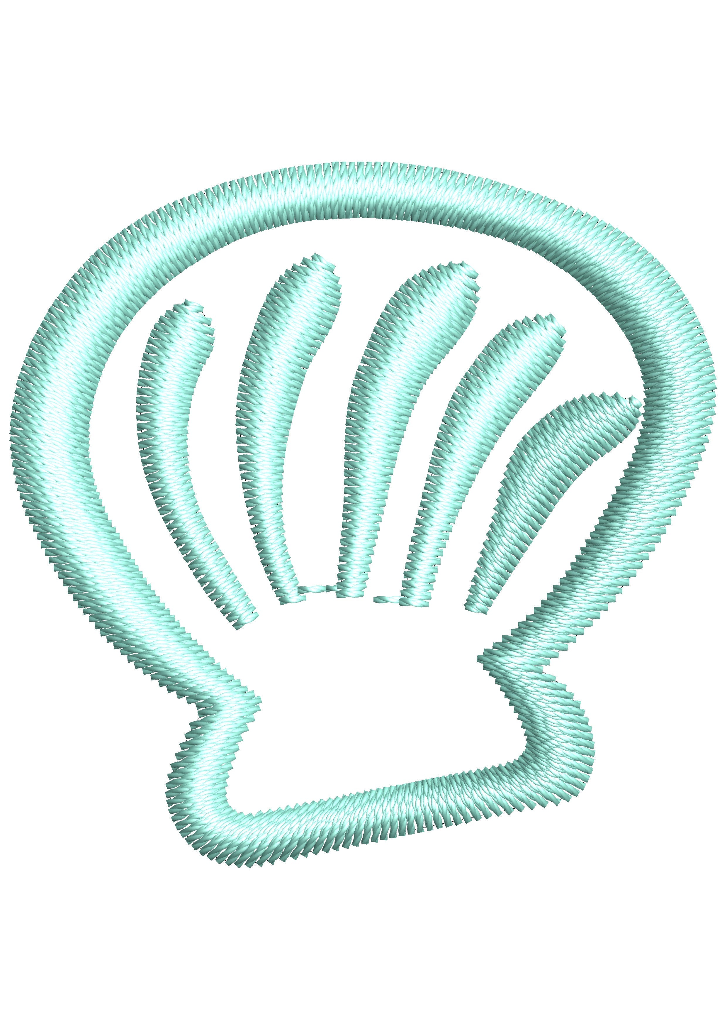 Shell Embroidery Design