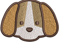 Dog Face Embroidery Design