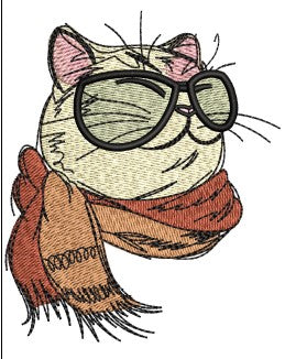 Cat Embroidery Design