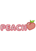 Peach Embroidery Design