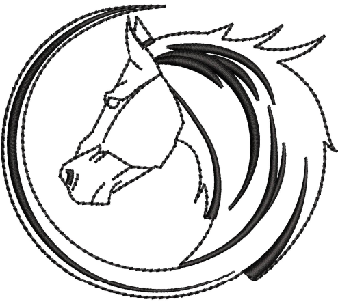 Horse Embroidery Design