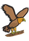 Golden Eagle Embroidery Design