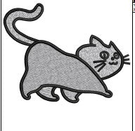Cat Embroidery Design