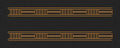 Geometric Block Stripe Border Embroidery Design