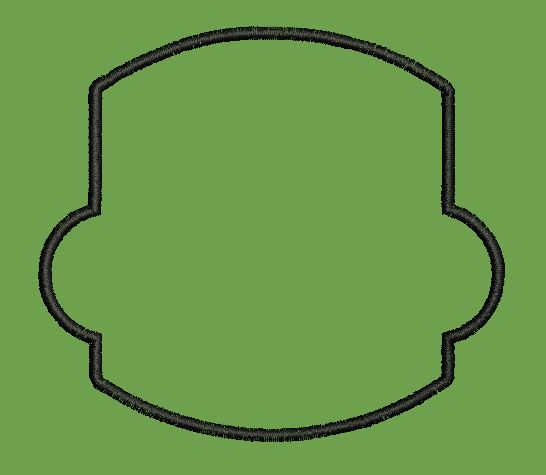 Emblem Border Embroidery Design
