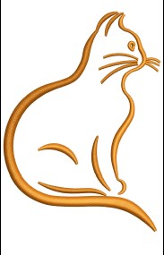 Cat Embroidery Design