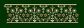 Ornate Floral Lace Border Embroidery Design