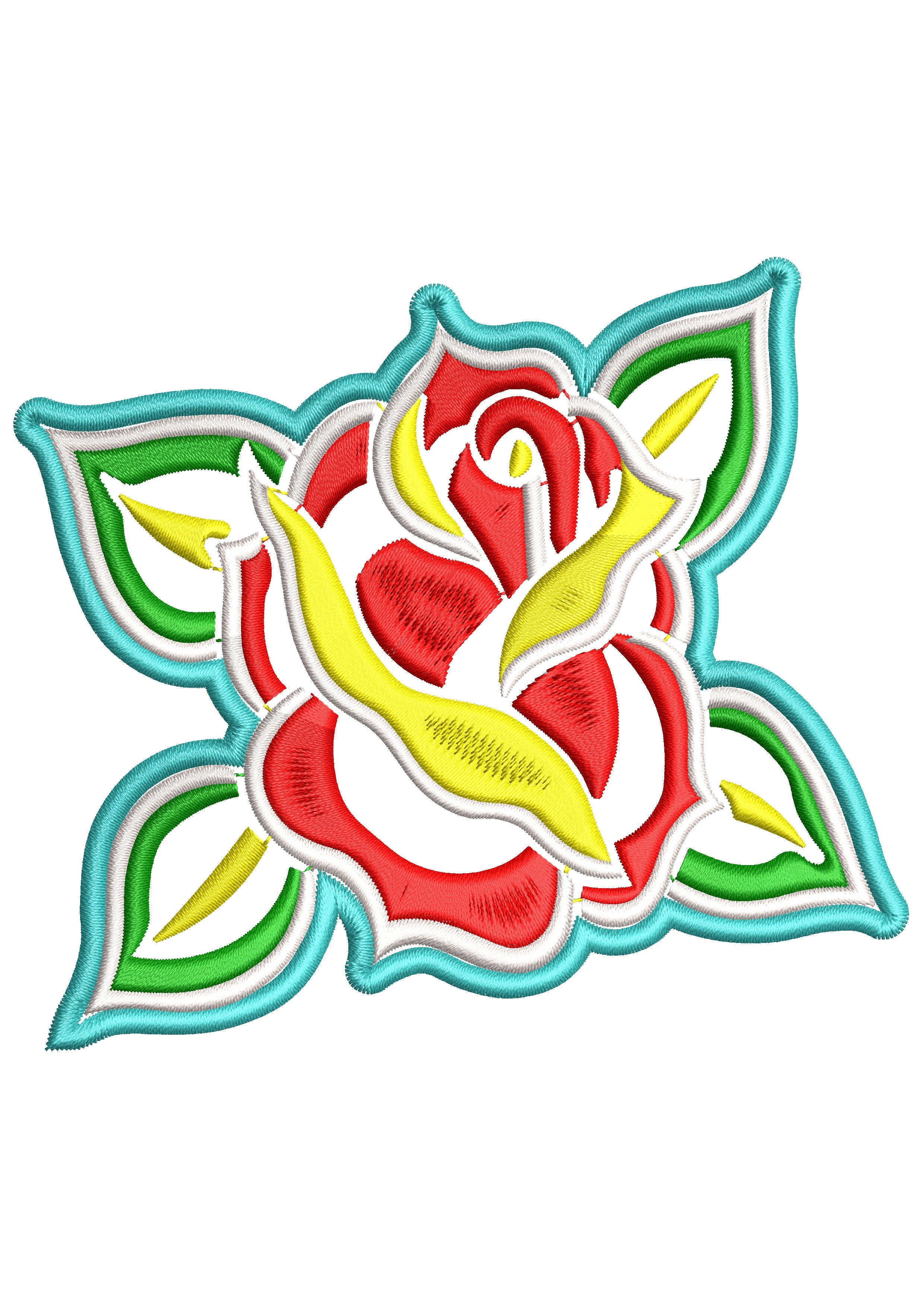 Flower Bos Embroidery Design