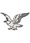 Flying Eagle Embroidery Design