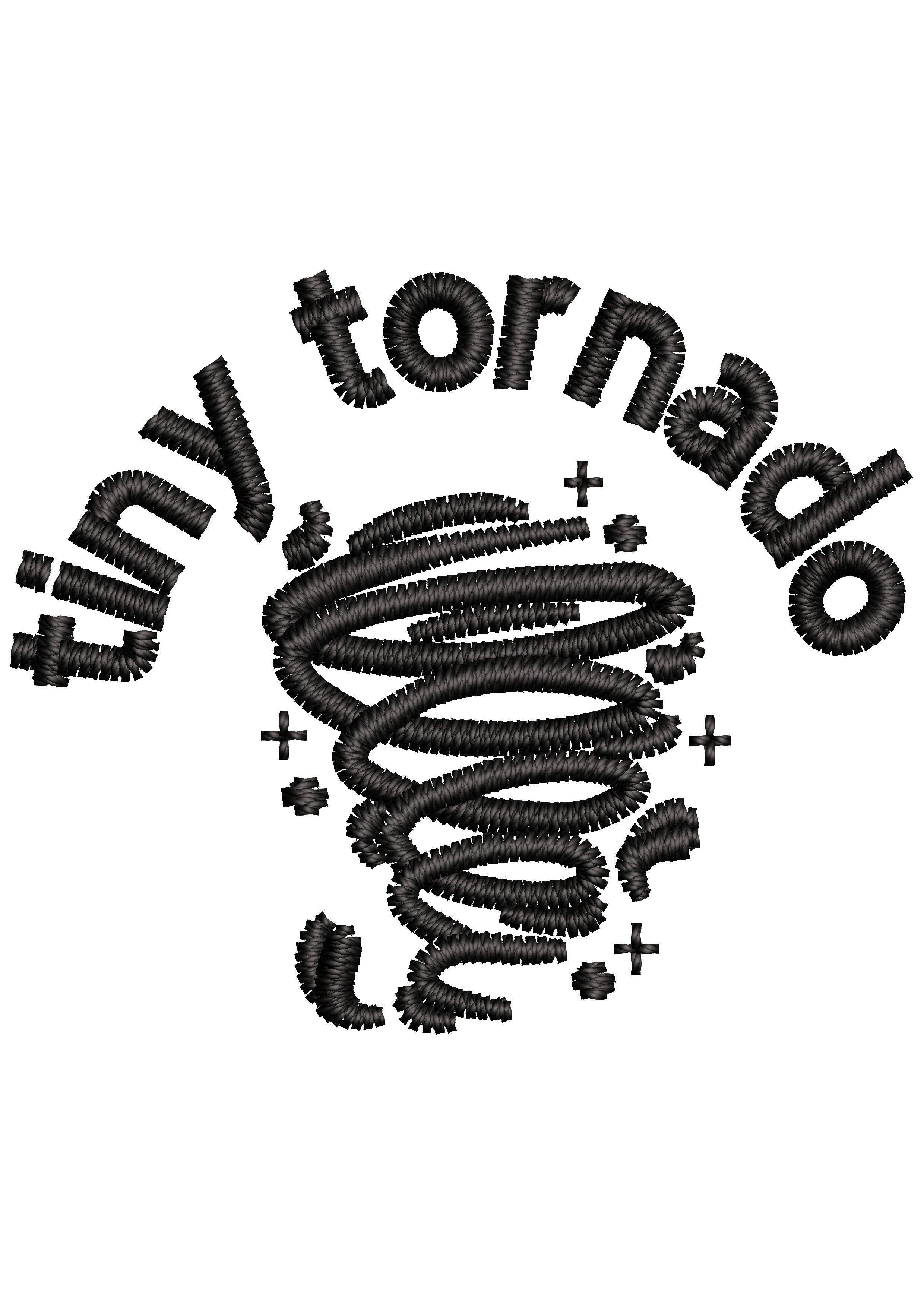 Tiny Tornado Embroidery Design