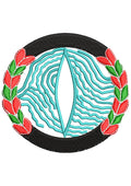 Gate of Water Embroidery Design