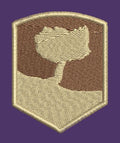 Shielded Solitary Tree Embroidery Design