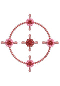 Rose Star Embroidery Design