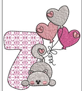 Cat Embroidery Design