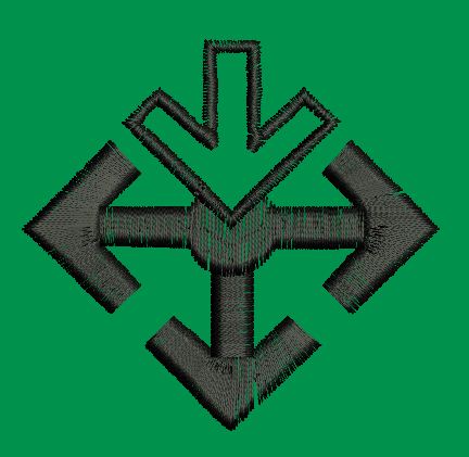 Arrow Symbo Embroidery Design