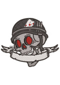 Worrior Skull Embroidery Design