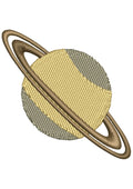 Globe Hat Embroidery Design