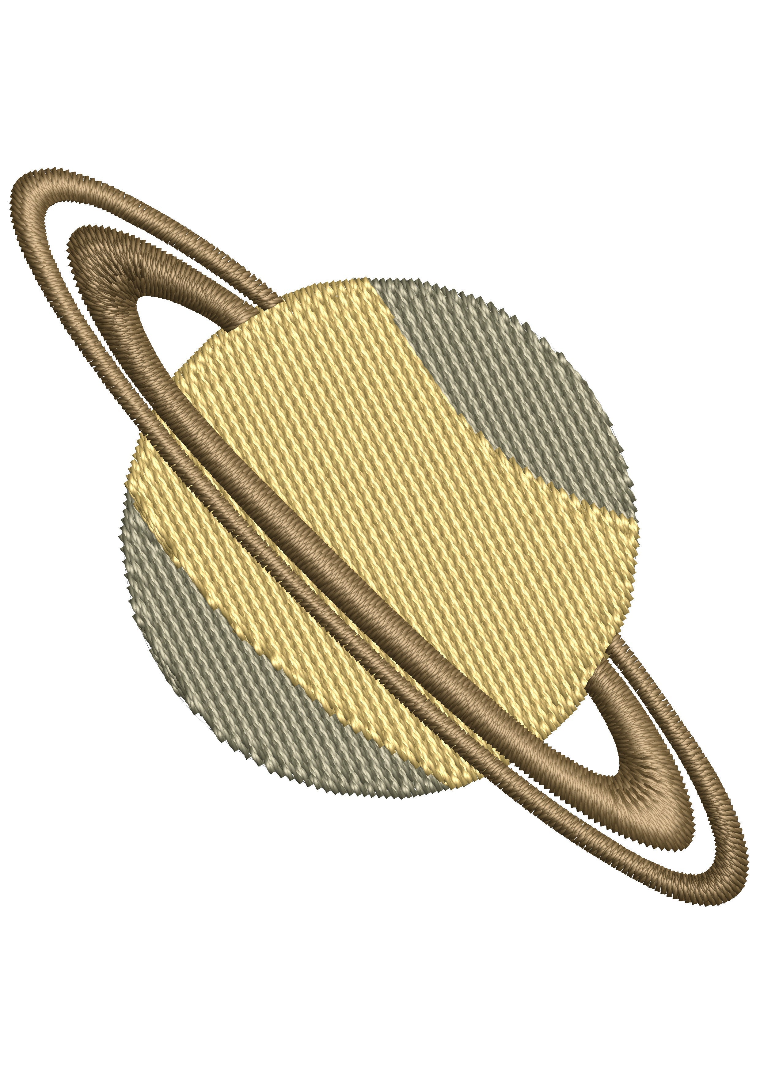Globe Hat Embroidery Design
