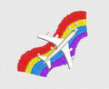 Plane Embroidery Design