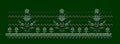 Layered Chevron and Floral Spire Border Embroidery Design