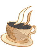 Coffee Embroidery Design