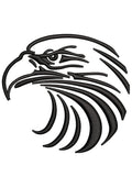 Head Eagle Embroidery Design