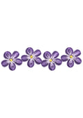 Blue Flower Embroidery Design