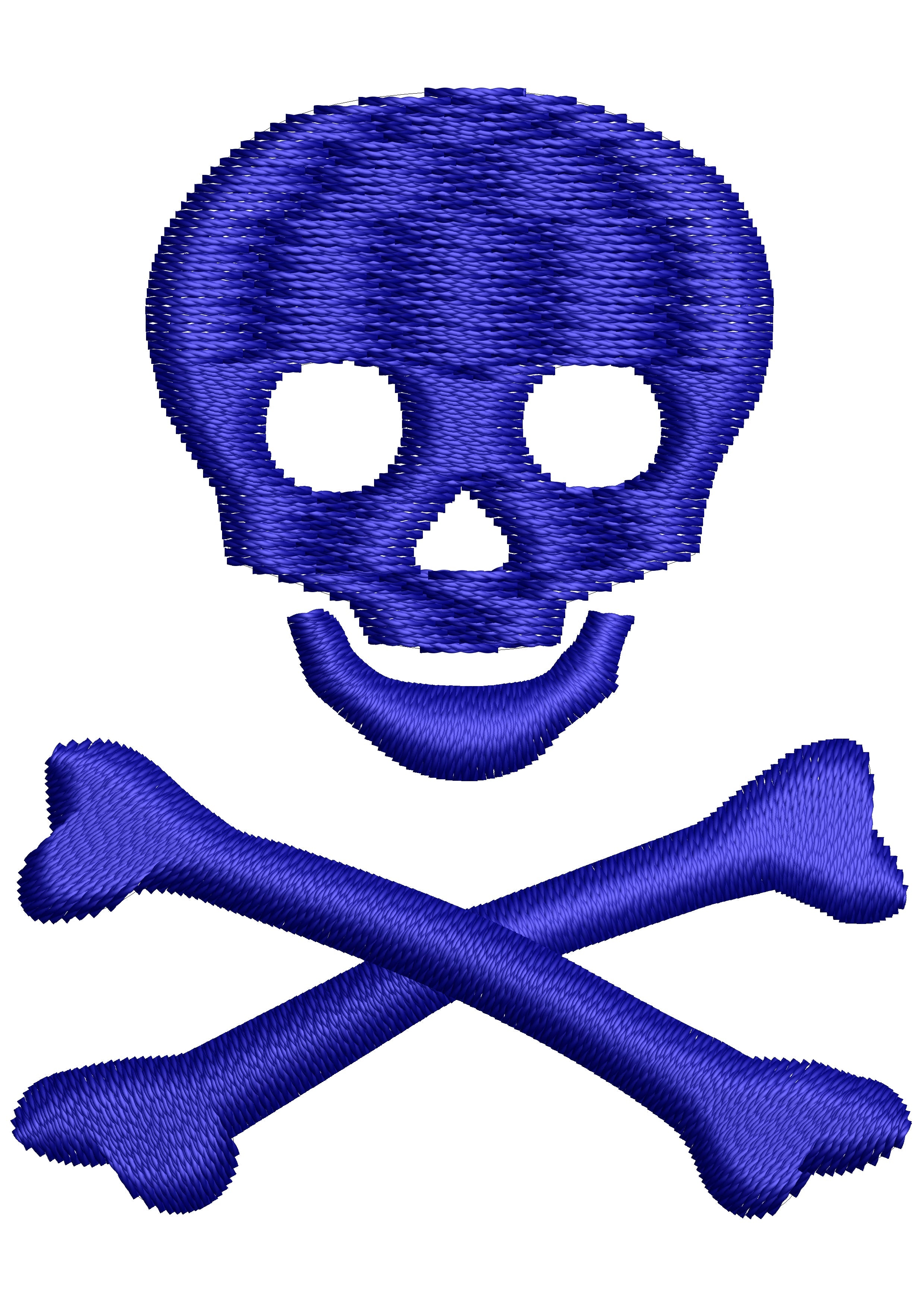 Skull Embroidery Design