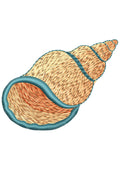 Conch Shell Embroidery Design