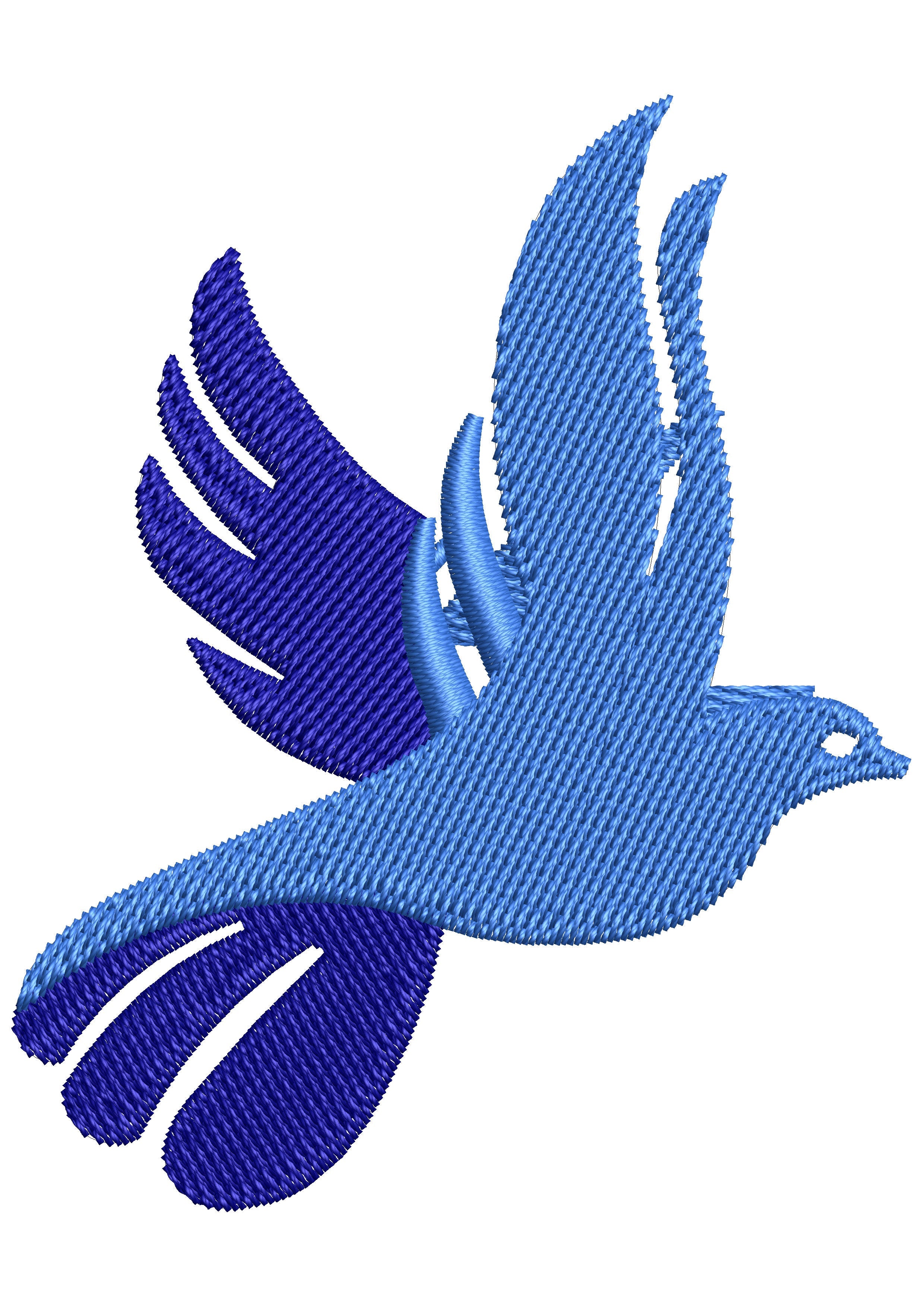 Bird Flaying Embroidery Design