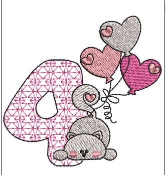 Cat Embroidery Design
