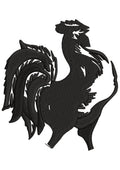 Rooster Embroidery Design