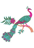 Pecock Embroidery Design