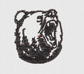 Bear Embroidery Design