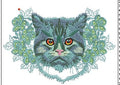 Cat Embroidery Design