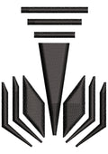 Tower Book Embroidery Design