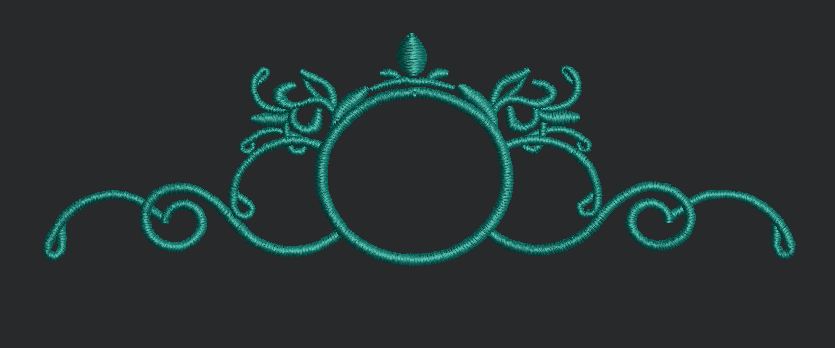 Filigree Scroll Ornament Embroidery Design