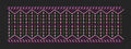 Floral Endless Border Purple Lines Embroidery Design