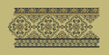 Geometric Floral Tapestry Embroidery Design
