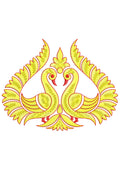 Two Peacock Embroidery Design