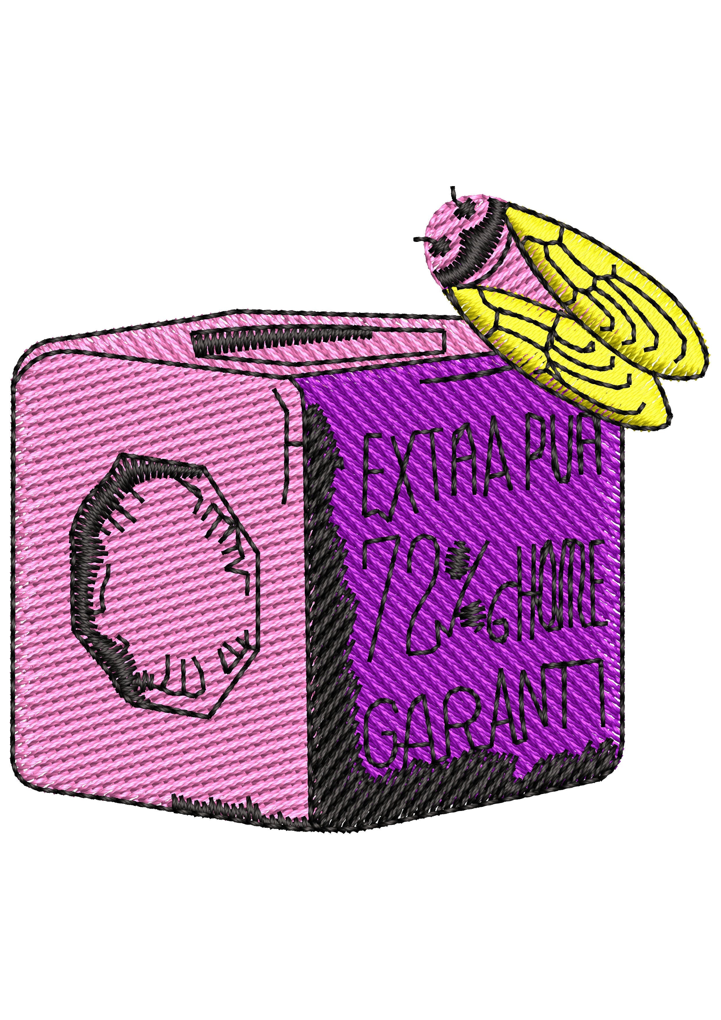 Box Grain Embroidery Design