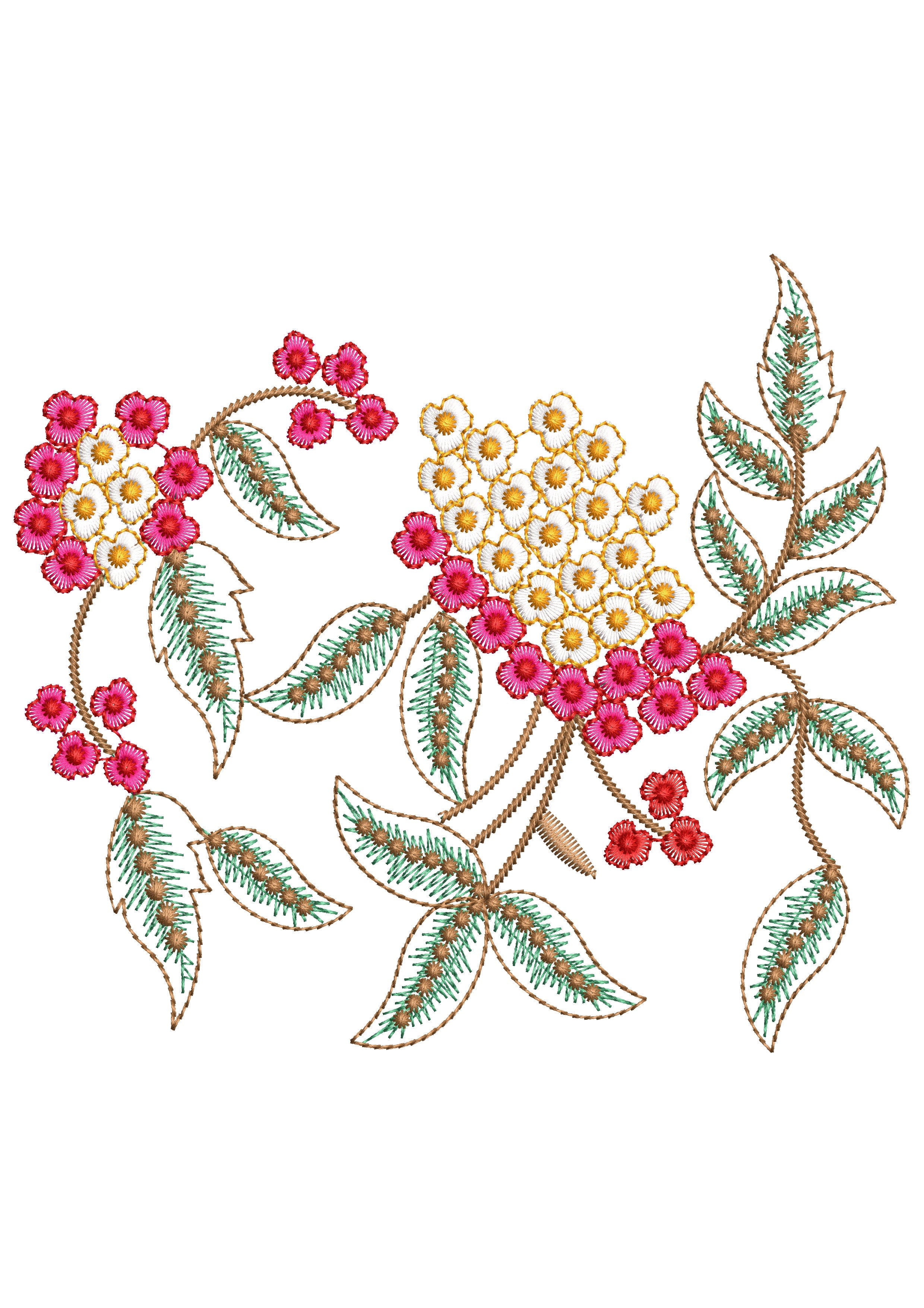 Flower Phool Embroidery Design