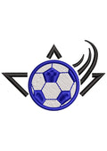 Football Star Embroidery Design