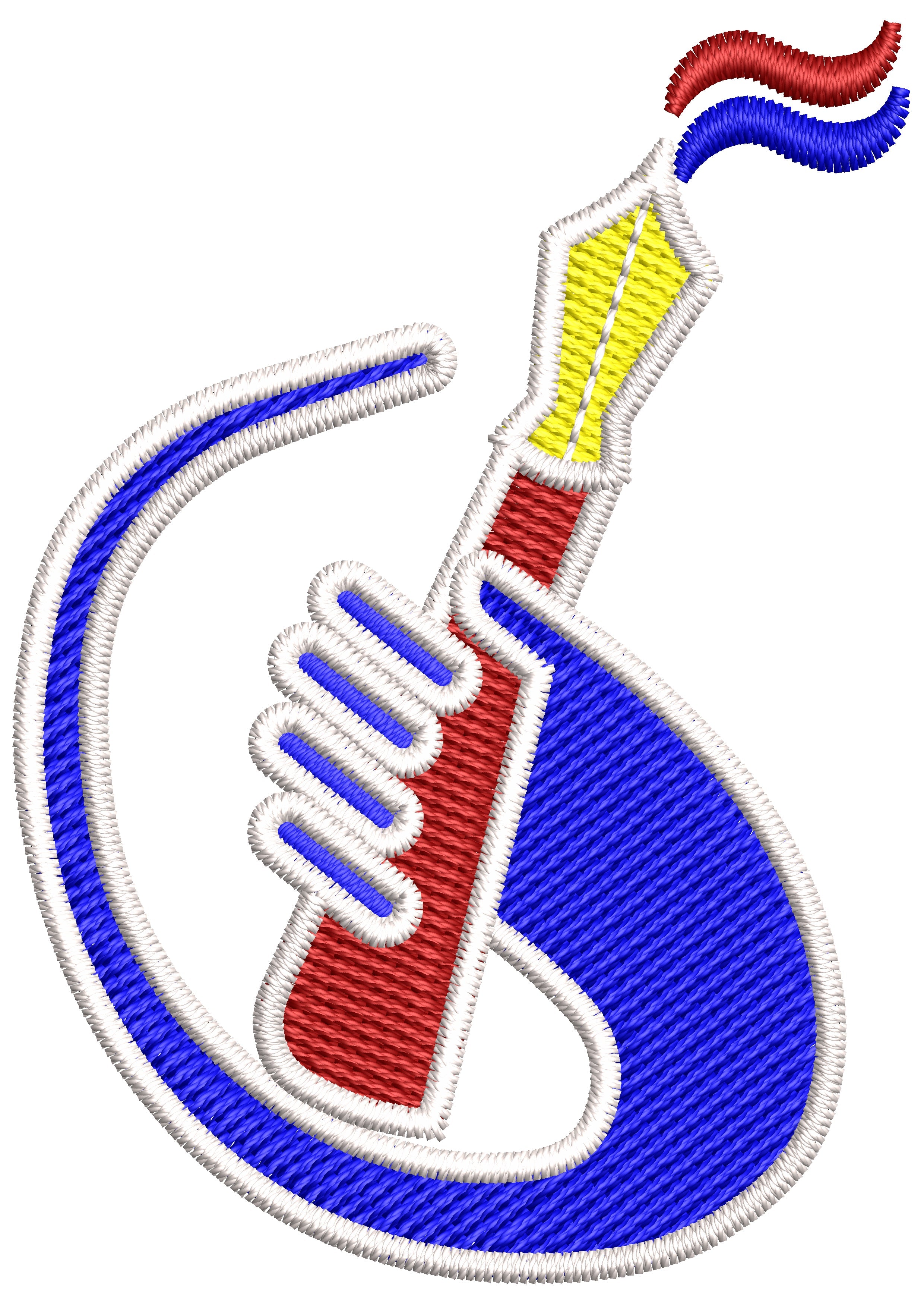 Pen Power Embroidery Design