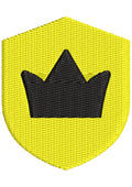 Gold Crown Embroidery Design