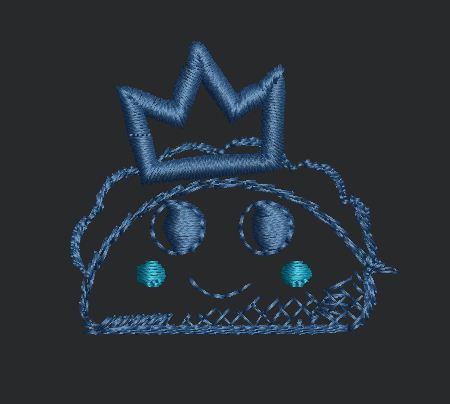 Cute Pastry Embroidery Design