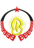 Star Of Pride Embroidery Design